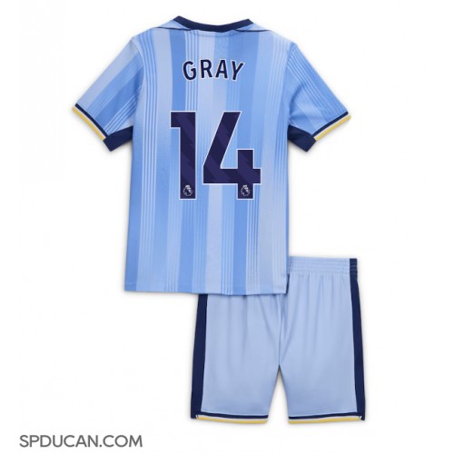 Dječji Nogometni Dres Tottenham Hotspur Archie Gray #14 Gostujuci 2024-25 Kratak Rukav (+ Kratke hlače)